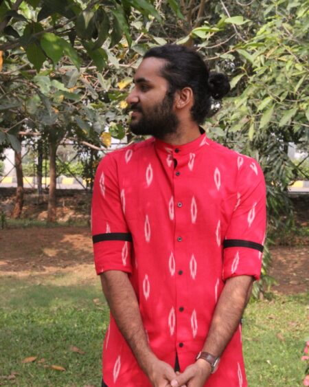 desire red ikat shirt