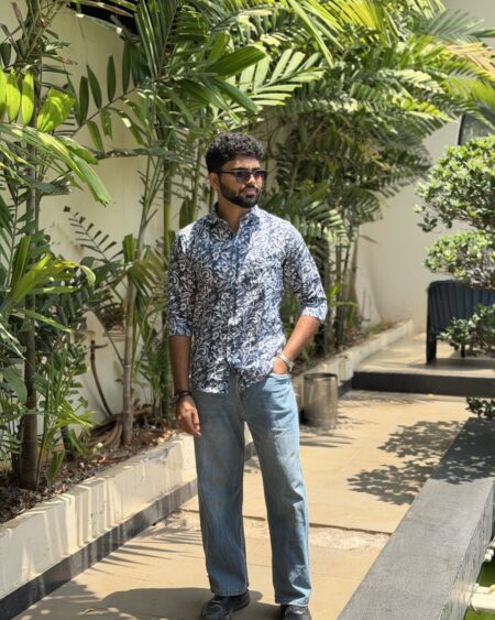 Alternative view of Abstract Blue Printed Shirt