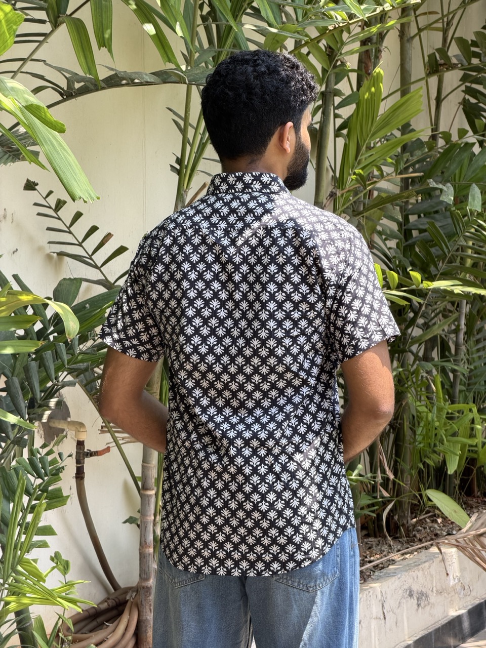 Ebony Black Printed Shirt - Image 3