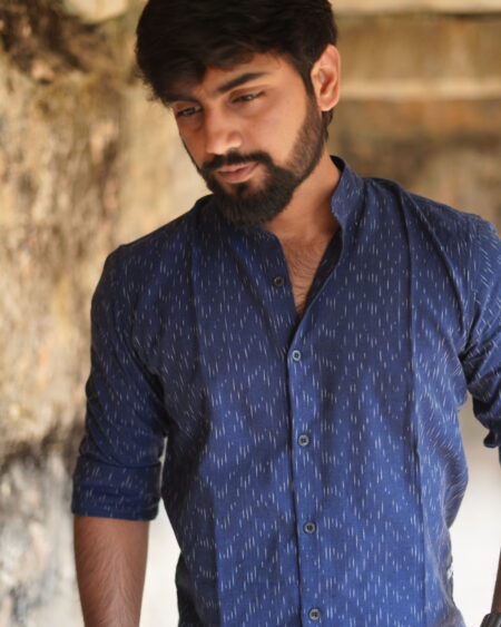 Blue Lined Summer Shirt