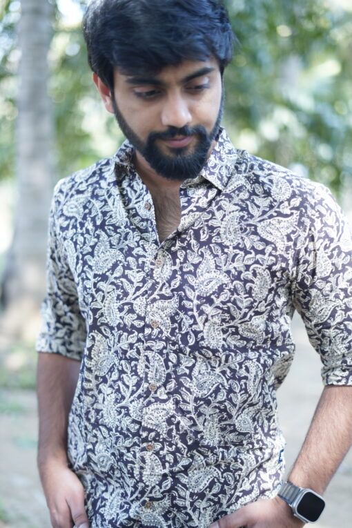 Aadi kalamkari Shirt men - Image 3