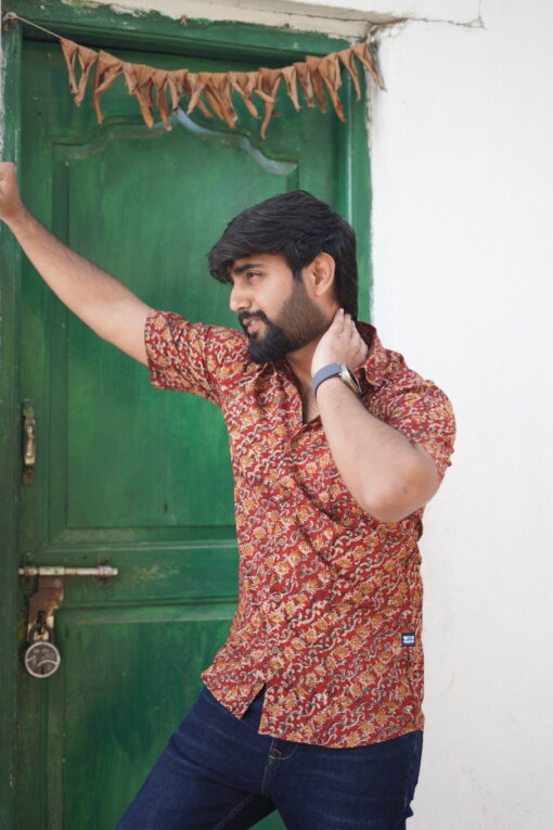 Lohita kalamkari Shirt men - Image 3