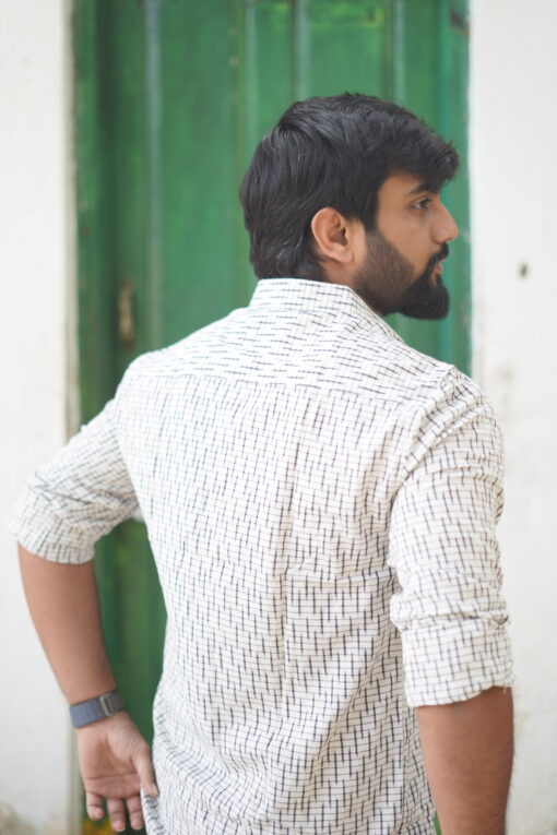 Nivi Mens Ikat Shirt - Image 4