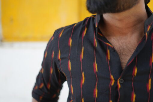 Ananta Mens Ikat Shirt - Image 3