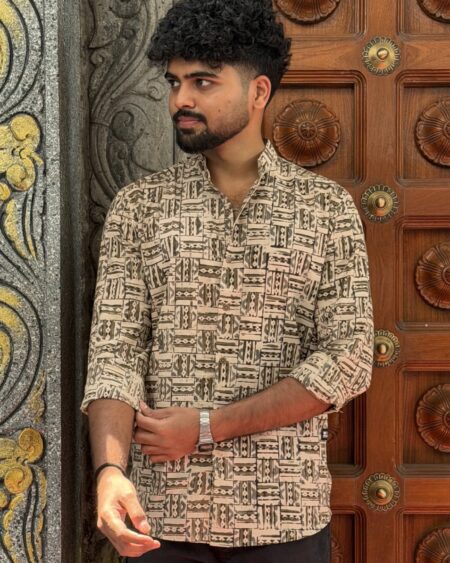 Box kalamkari Shirt men