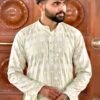 Alternative view of Sage Mirror Embroidered Kurta