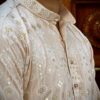 Alternative view of Peach Noor Mirror Work Kurta