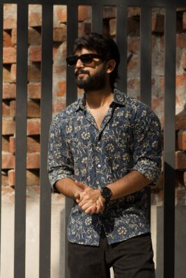 Midnight Blue Kalamkari Shirt