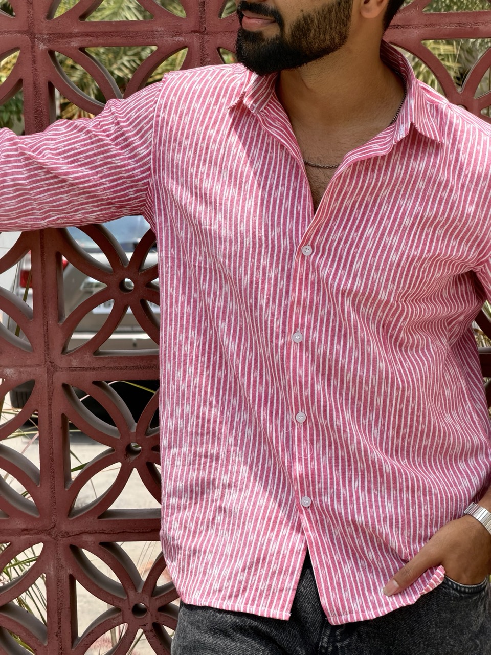 Rosewood Ikat Shirt - Image 3