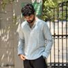 Azure Kantha Thread Short Kurta