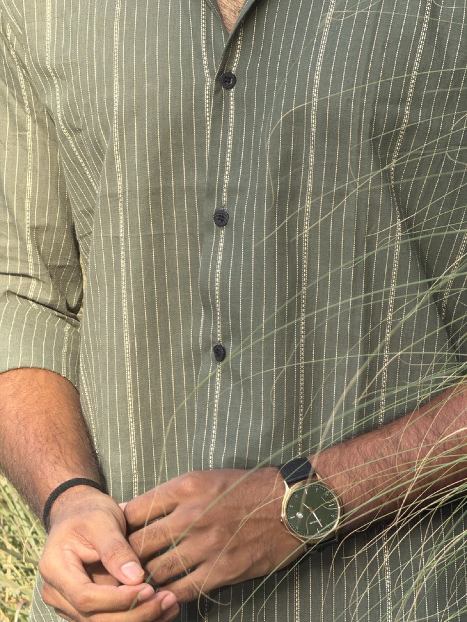 Sage Striped Shirt - Image 3