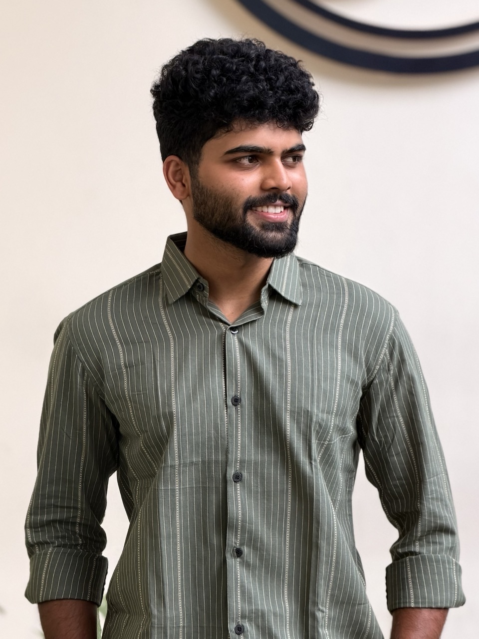 Sage Striped Shirt - Image 4