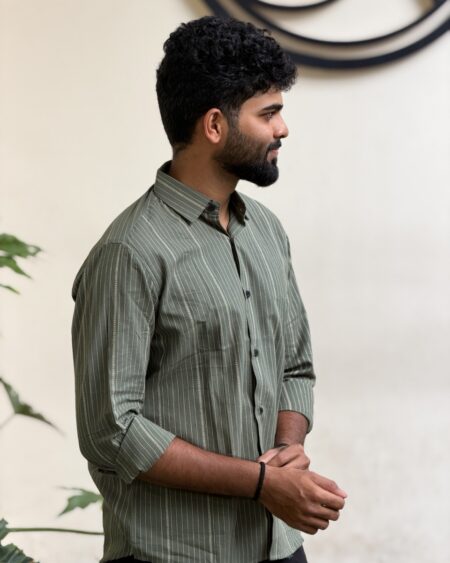 Sage Striped Shirt