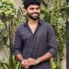 Man wearing Midnight Striped Cotton Shirt by WovenWhale