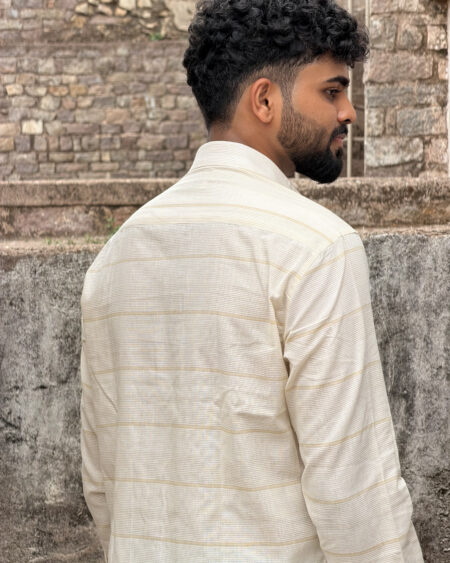 Alternative view of Sandstone Handwoven Shirt
