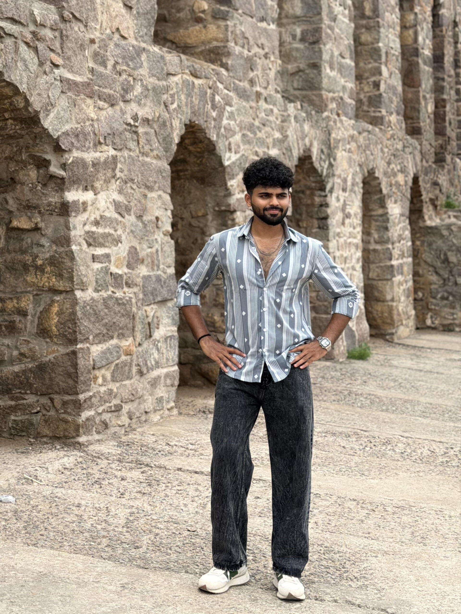 Slate Jamdani Shirt - Image 6