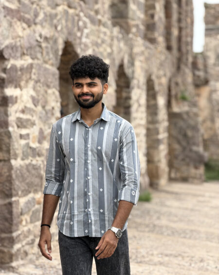 Slate Jamdani Shirt - Image 4