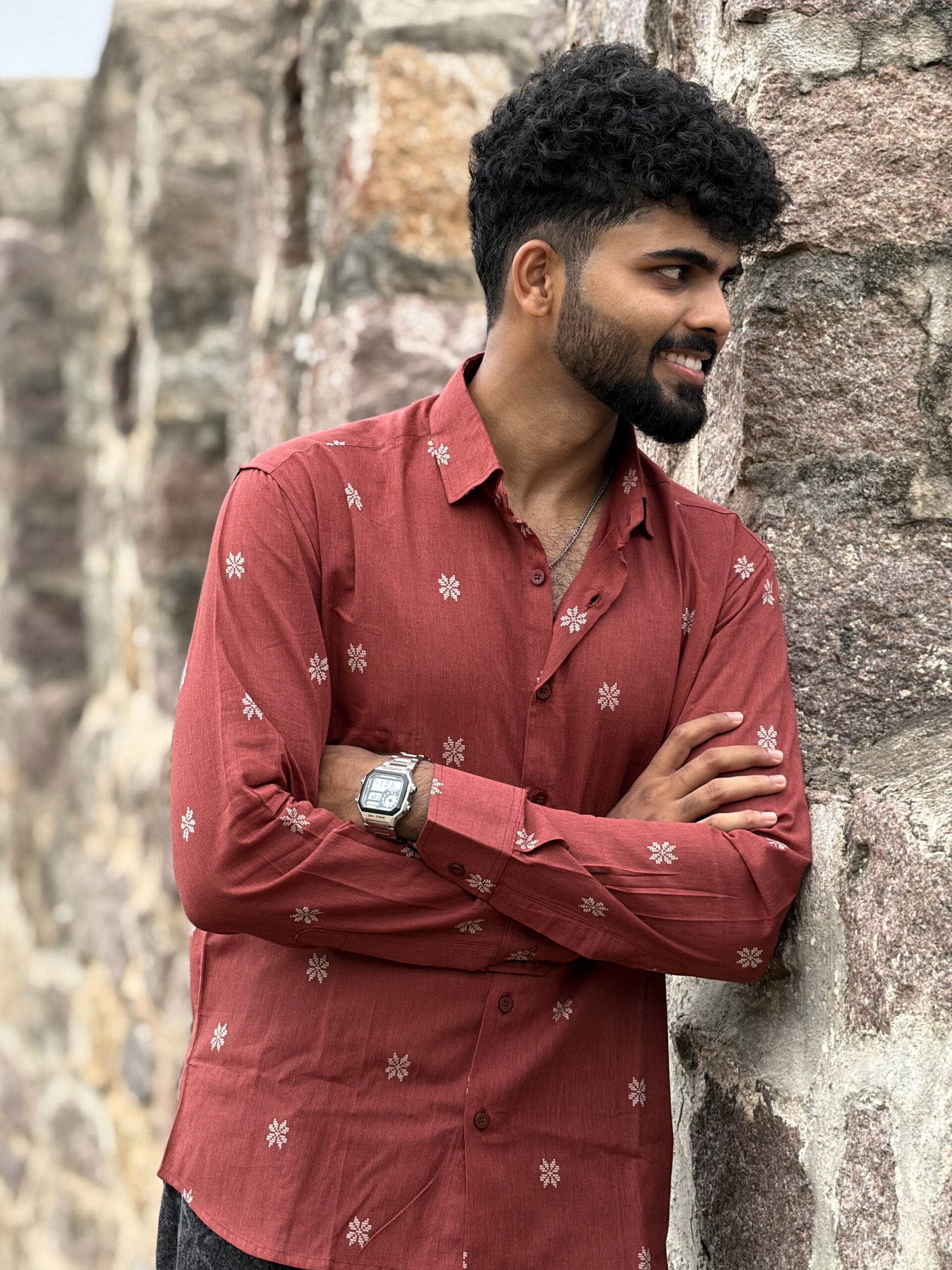 Crimson Suvidha Shirt - Image 3
