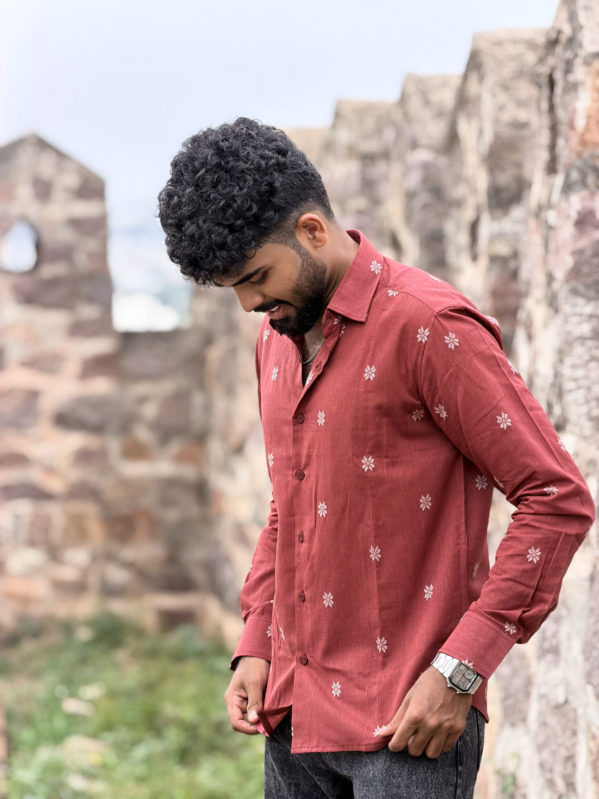 Crimson Suvidha Shirt - Image 4