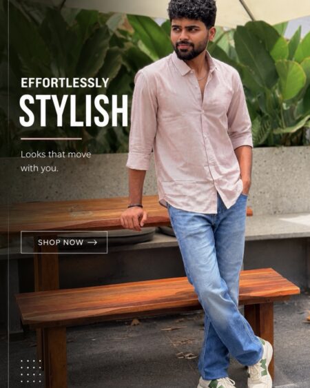 Mauve Handwoven Cotton Stripe Shirt