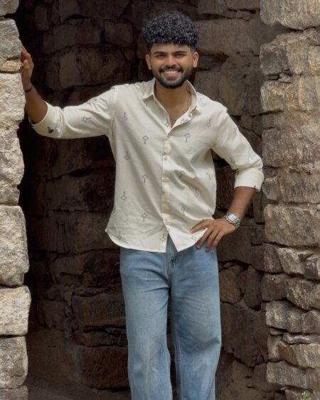 Ivory Jacquard Shirt