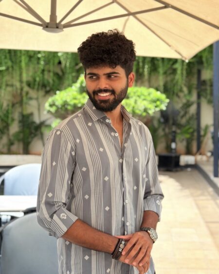 Alternative view of Slate Jamdani Shirt