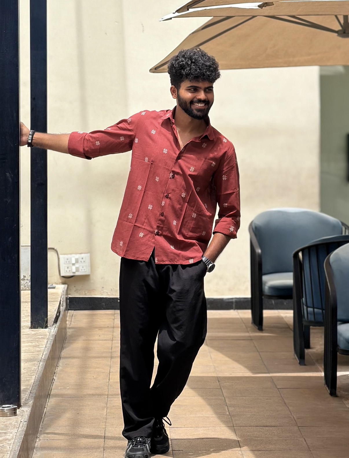 Crimson Suvidha Shirt - Image 3