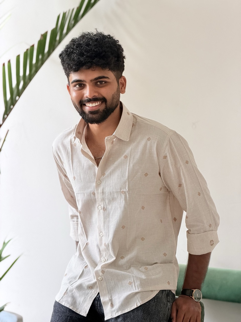 Sand Butta Handwoven Cotton Shirt - Image 2