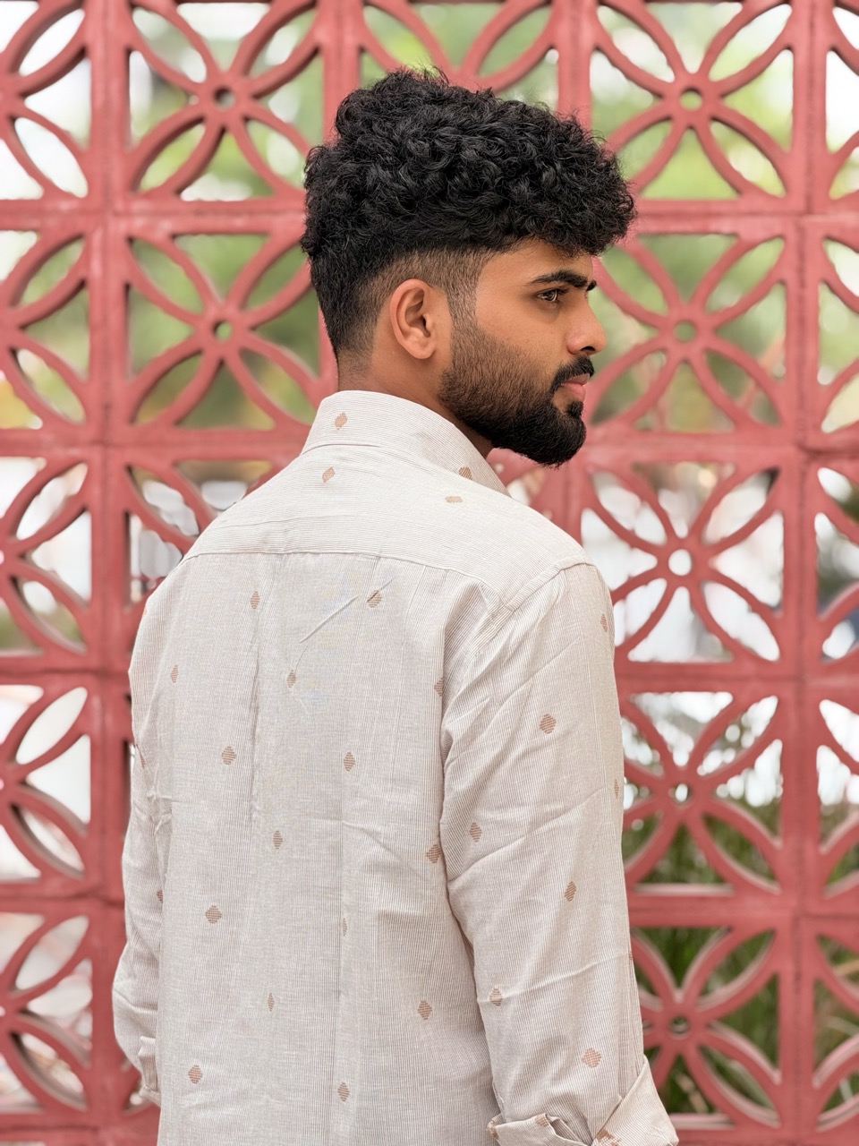 Sand Butta Handwoven Cotton Shirt - Image 6