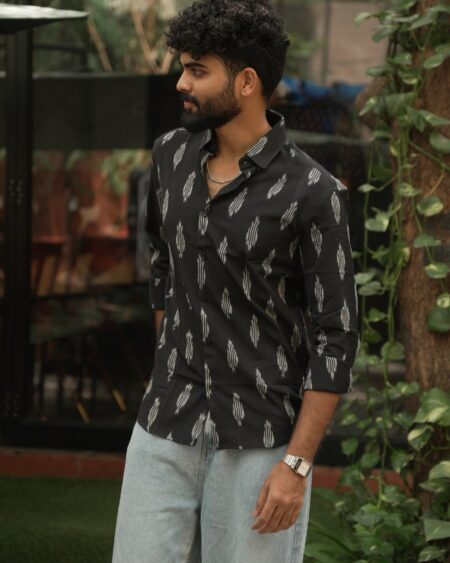 Alternative view of Nirvaan Single Ikat Shirt