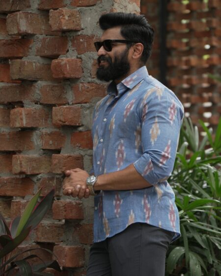 Aakasha Single Ikat Shirt - Image 4