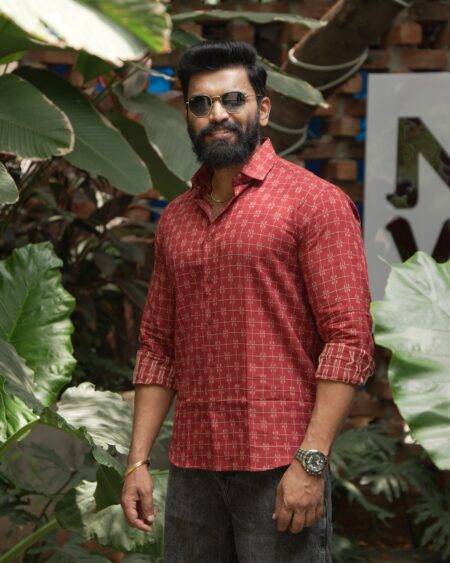 Merlot Jacquard Cotton Shirt