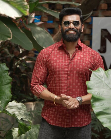 Merlot Jacquard Cotton Shirt - Image 6