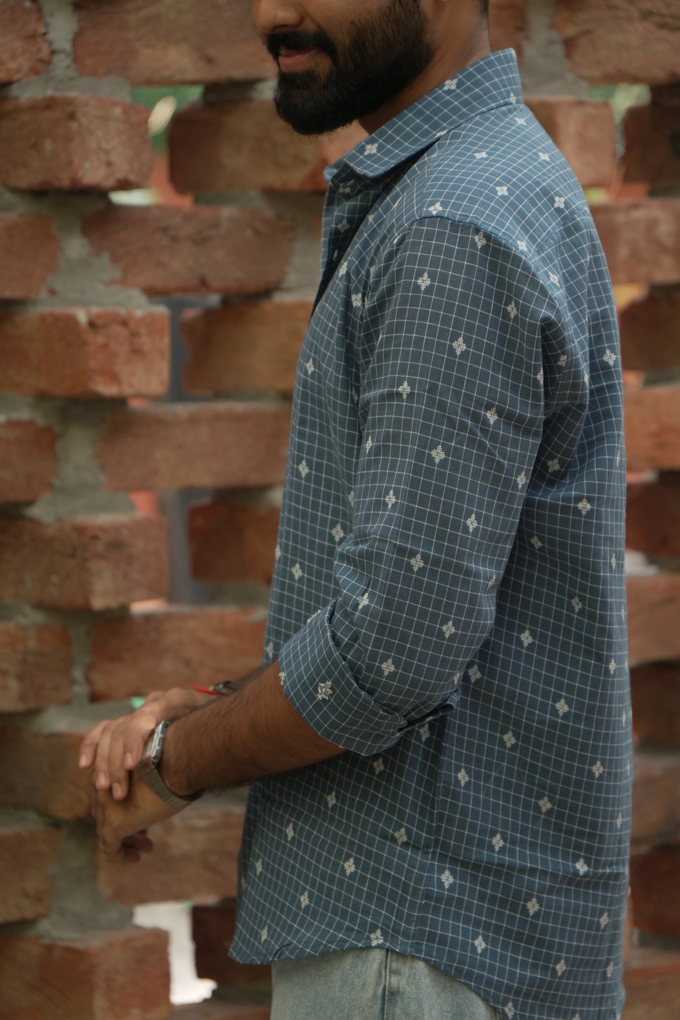 Akriti Handwoven Cotton Shirt - Image 2
