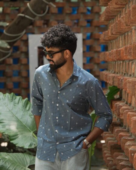 Akriti Handwoven Cotton Shirt - Image 5