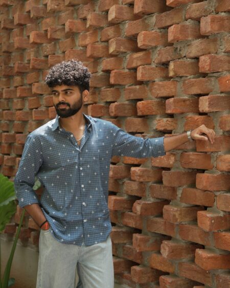 Akriti Handwoven Cotton Shirt - Image 6