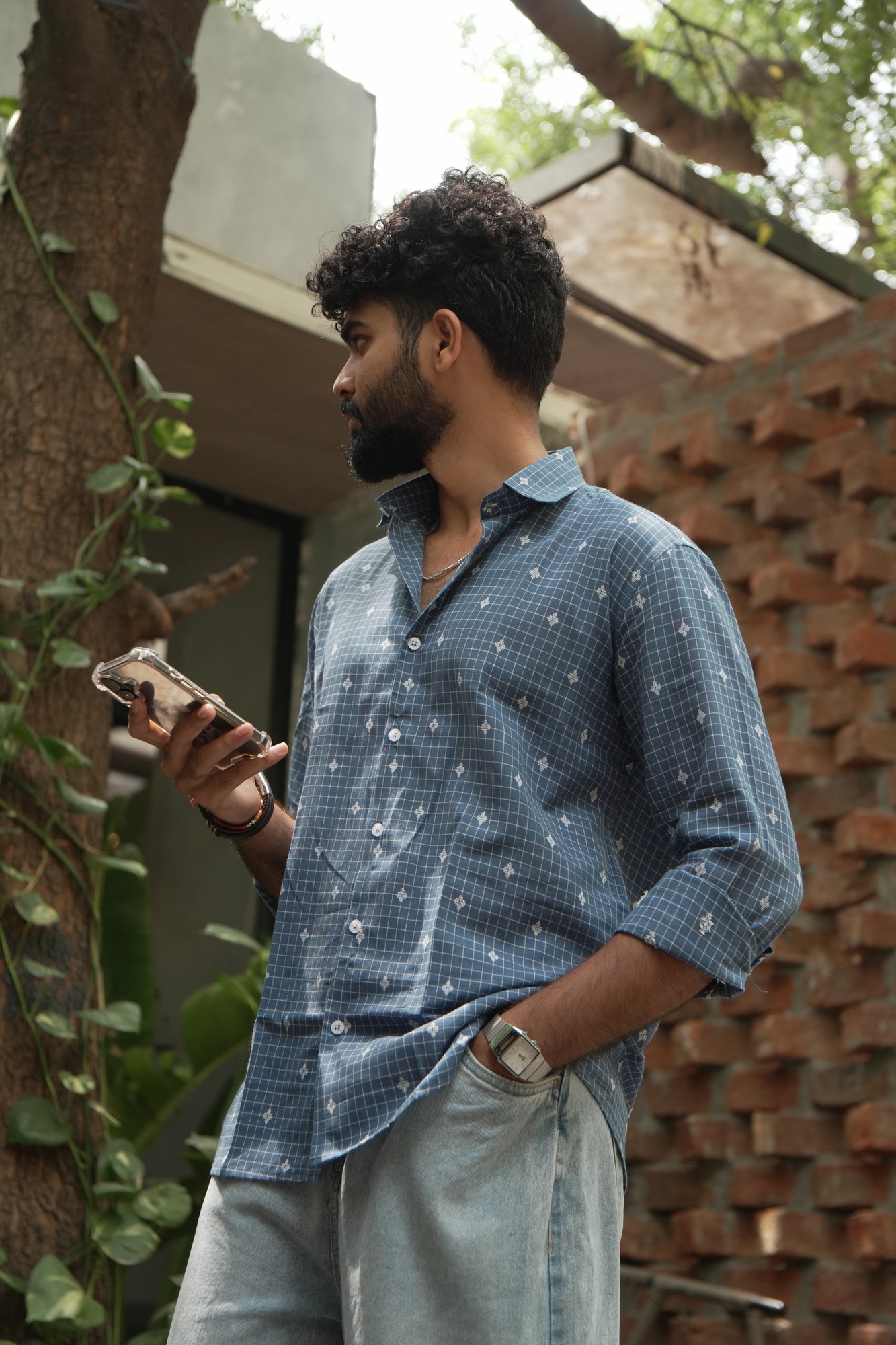 Akriti Handwoven Cotton Shirt - Image 7
